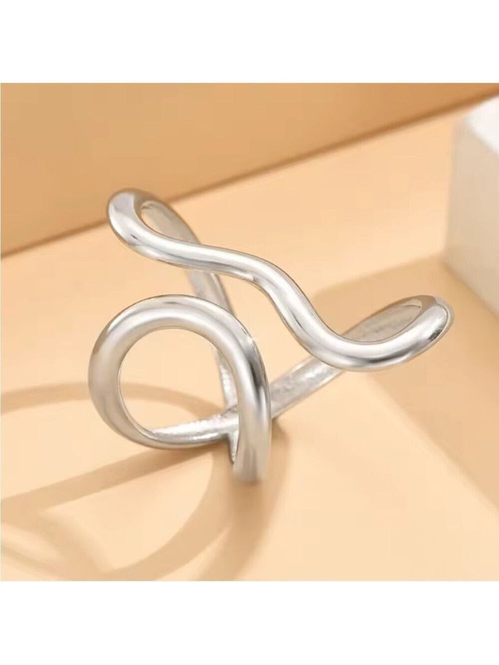 Silver Wave Ring
